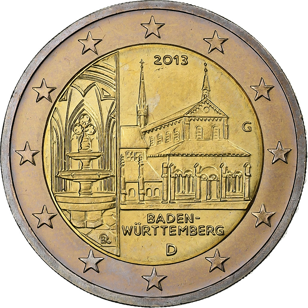 Germany, 2 Euro, Baden-Württemberg, 2013, Karlsruhe, Bi-Metallic, MS(63)