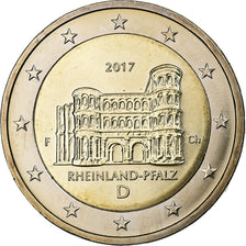 Germany, 2 Euro, Rheinland-Pfalz, 2017, Stuttgart, Bi-Metallic, MS(63)