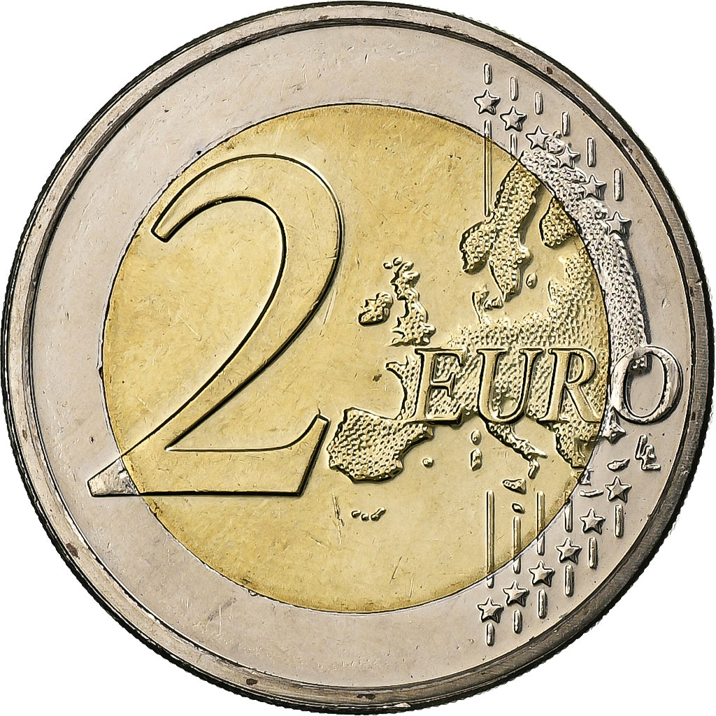 Luxemburgo, 2 Euro, Grand Duchess Charlotte Bridge, 2016, Pessac, Bimetálico