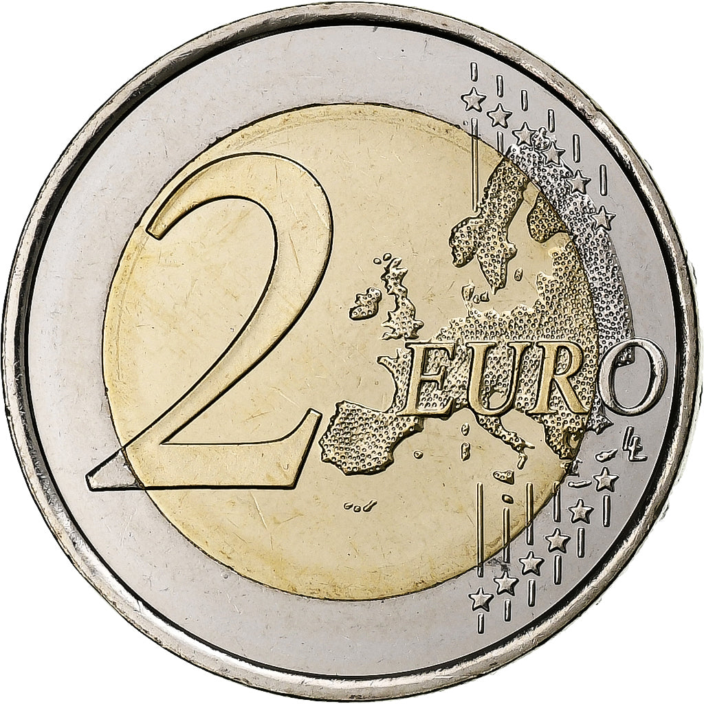 Spain, 2 Euro, Felipe VI 50th Anniversary, 2018, Madrid, Bi-Metallic, MS(63)