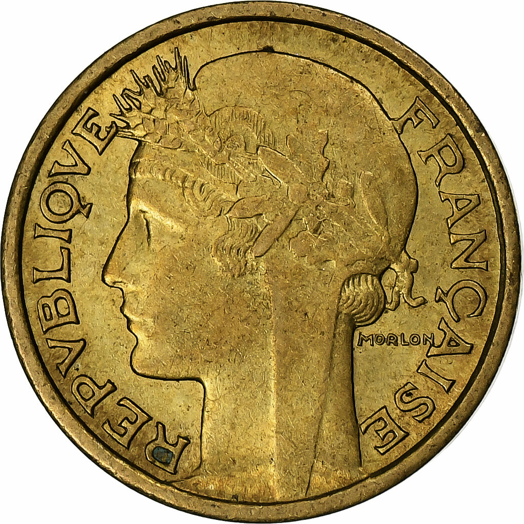 France, 50 Centimes, Morlon, 1939, Paris, Cupro-Aluminium, AU(55-58)