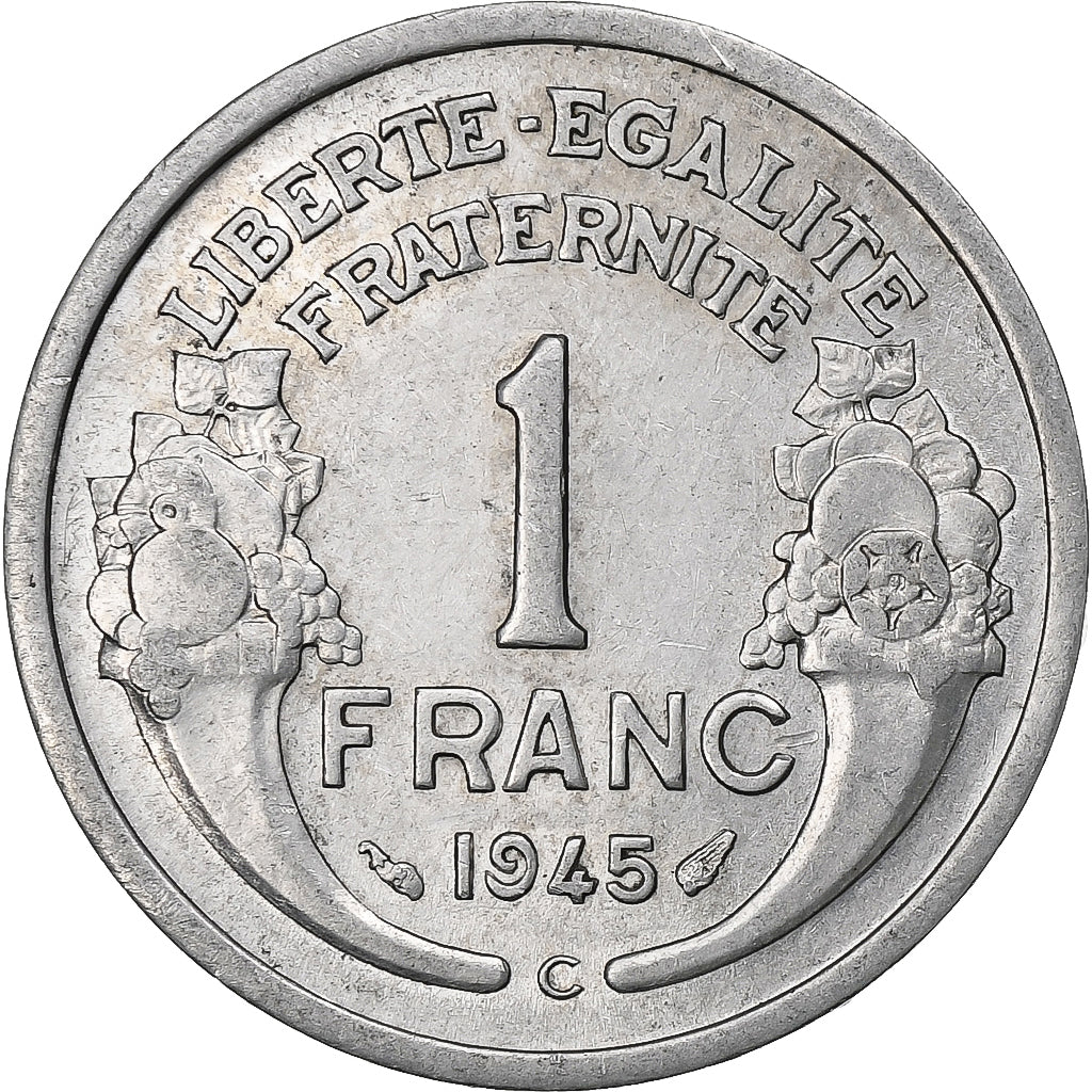 França, Franc, Morlon, 1945, Castelsarrasin, Alumínio, EF(40-45)