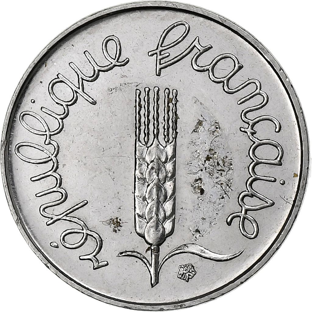 Francja, Centime, Épi, 1982, Pessac, Stal nierdzewna, MS(60-62)