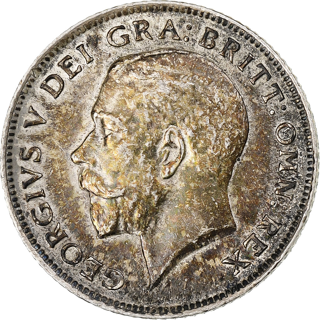 Great Britain, George V, 6 Pence, 1915, London, Silver, VF(30-35)