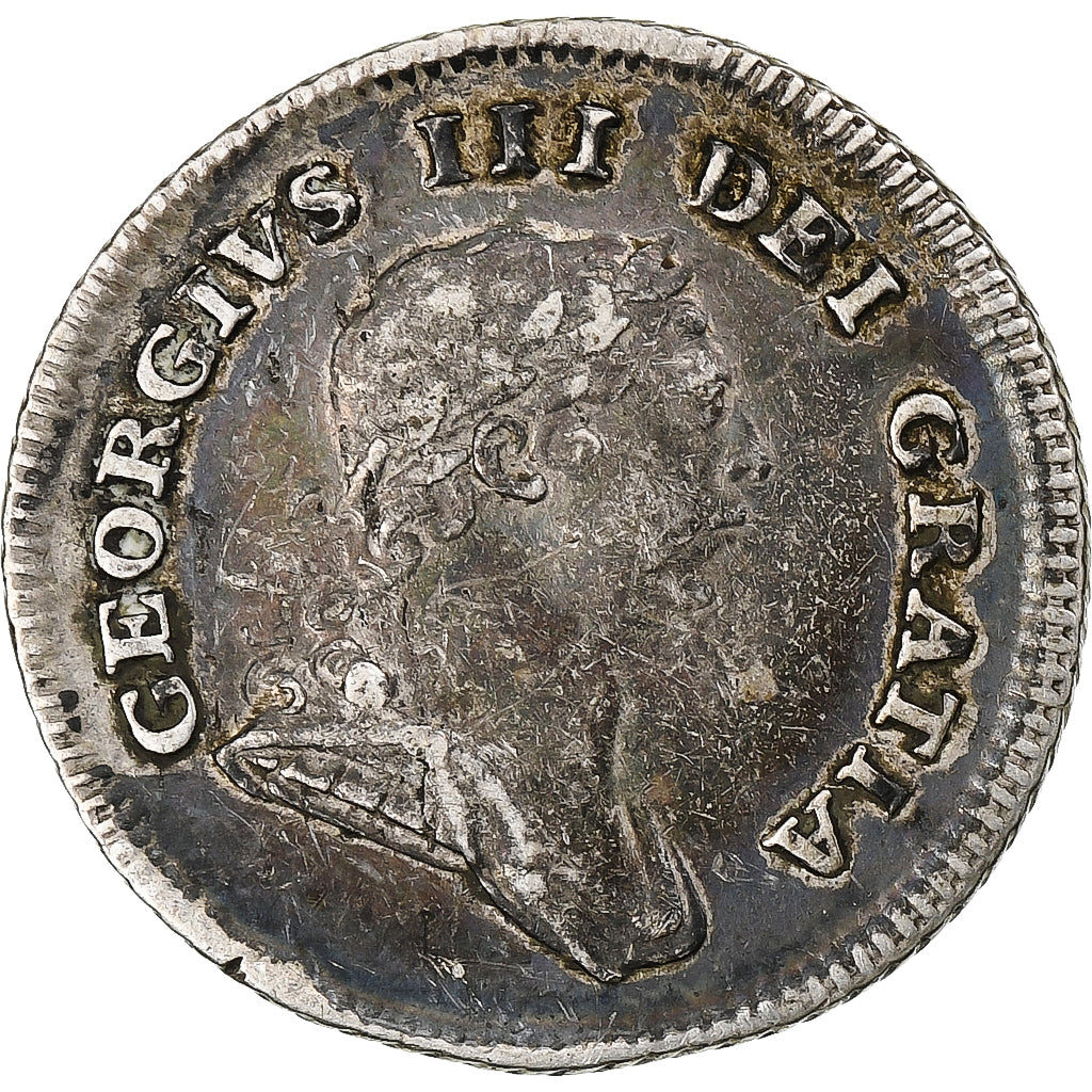 Irlanda, 5 Pence, 1805, Prata, VF(30-35)