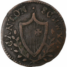 Swiss Cantons, Schwyz, 2 Rappen, 1815, Bern, Copper, VF(30-35)