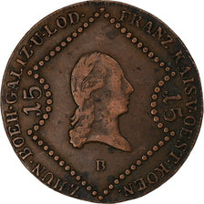 Austria, Franz I, 15 Kreuzer, 1807, Kremnica, Copper, VF(30-35)