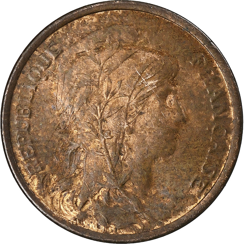 France, Centime, Daniel-Dupuis, 1919, Paris, Bronze, TB+