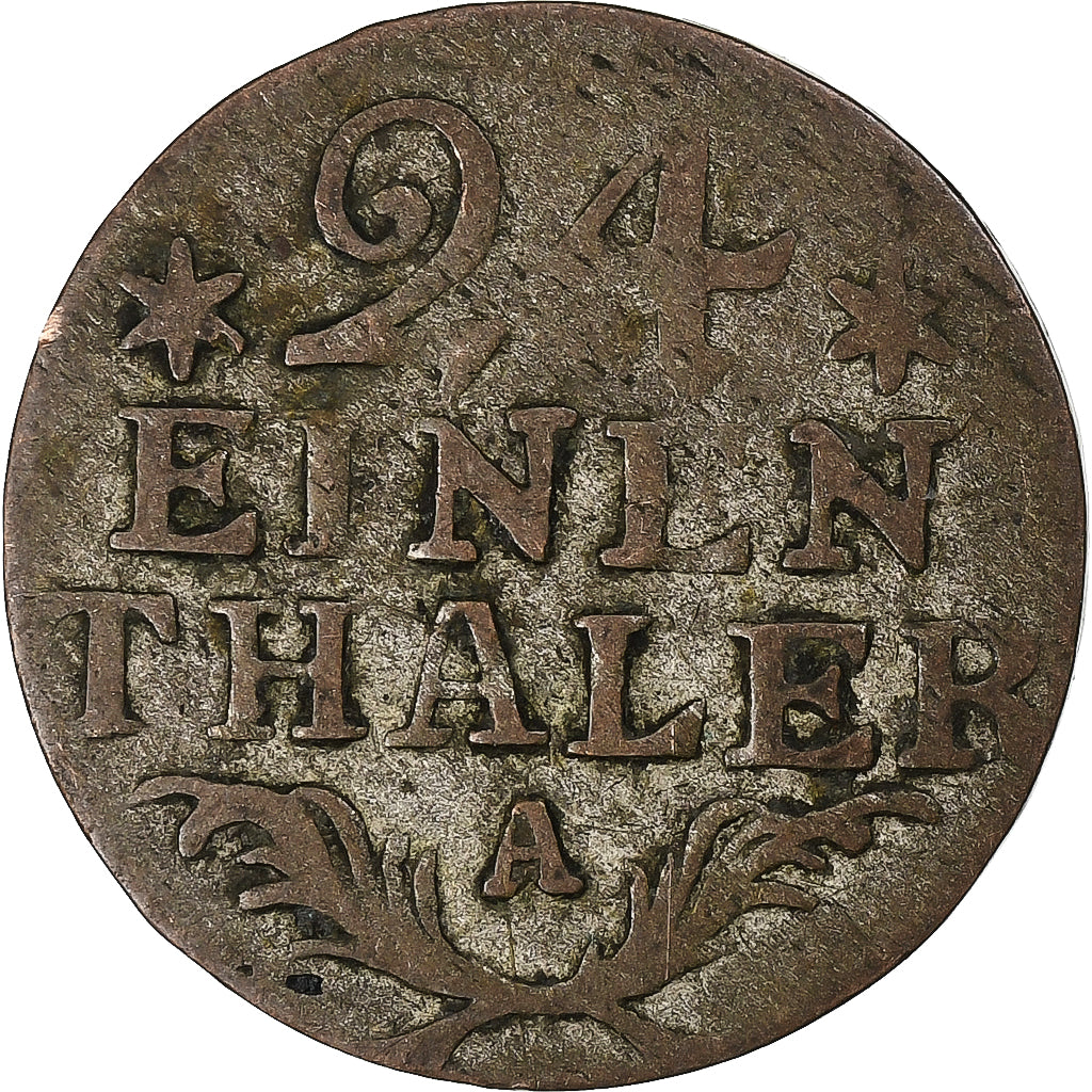 Prussia, Friedrich II, 1/24 Thaler, 1783, Berlin, Biglione, MB