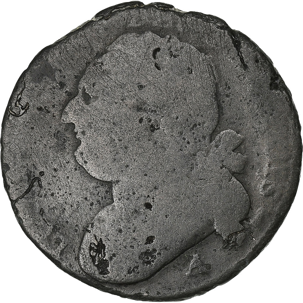 France, Louis XVI, 12 Deniers, Paris, Métal de cloche, F(12-15)