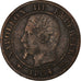 Moeda, França, Napoleon III, Centime, 1854, Rouen, VF(20-25), Bronze, KM:775.2