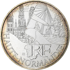 Francia, 10 Euro, Haute-Normandie, 2011, Pessac, Plata, SC