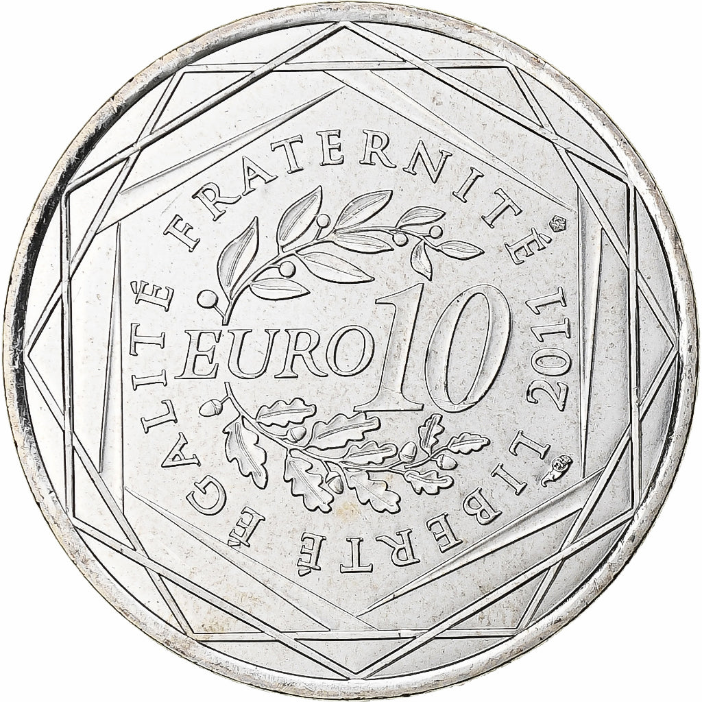 Francia, 10 Euro, Aquitaine, 2011, Pessac, Argento, SPL