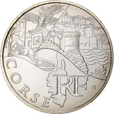 France, 10 Euro, Corse, 2011, Pessac, Silver, MS(63)