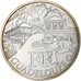 France, 10 Euro, Guadeloupe, 2011, Pessac, Silver, MS(63)