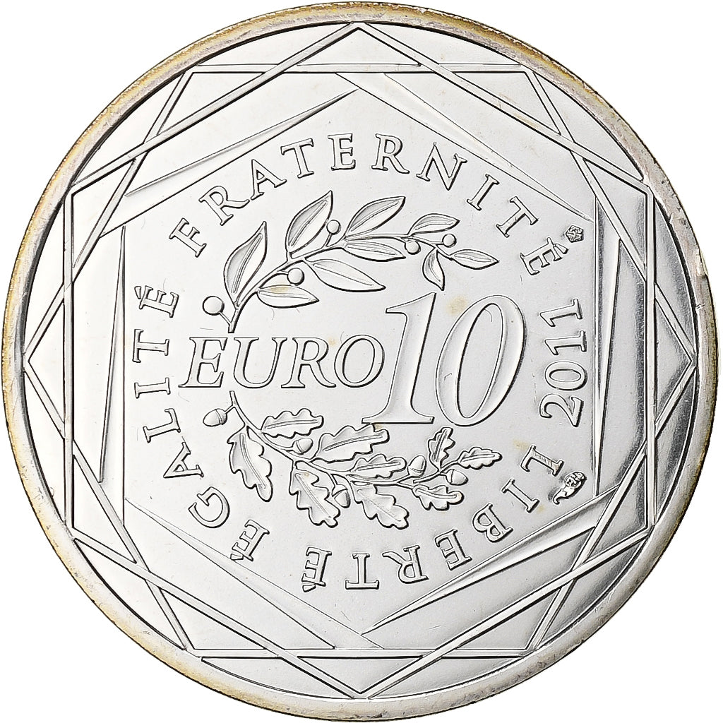 Francia, 10 Euro, Martinique, 2011, Pessac, Argento, SPL