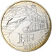 França, 10 Euro, Réunion, 2011, Pessac, Prata, MS(63)