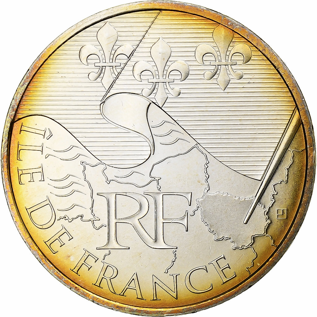 Frankreich, 10 Euro, Île-de-France, 2010, Pessac, Silber, UNZ