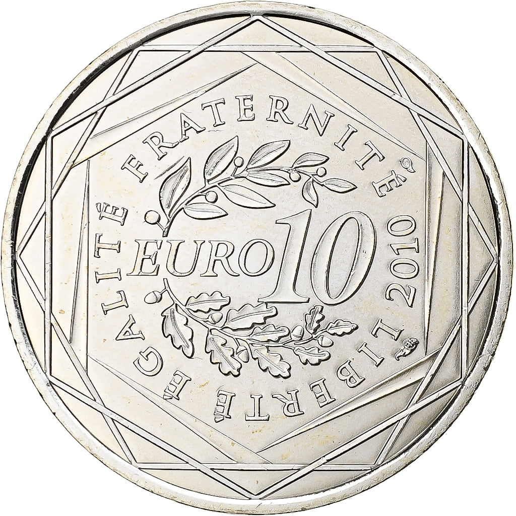 Frankreich, 10 Euro, Île-de-France, 2010, Pessac, Silber, UNZ