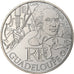 France, 10 Euro, Guadeloupe, 2012, Pessac, Silver, MS(63)