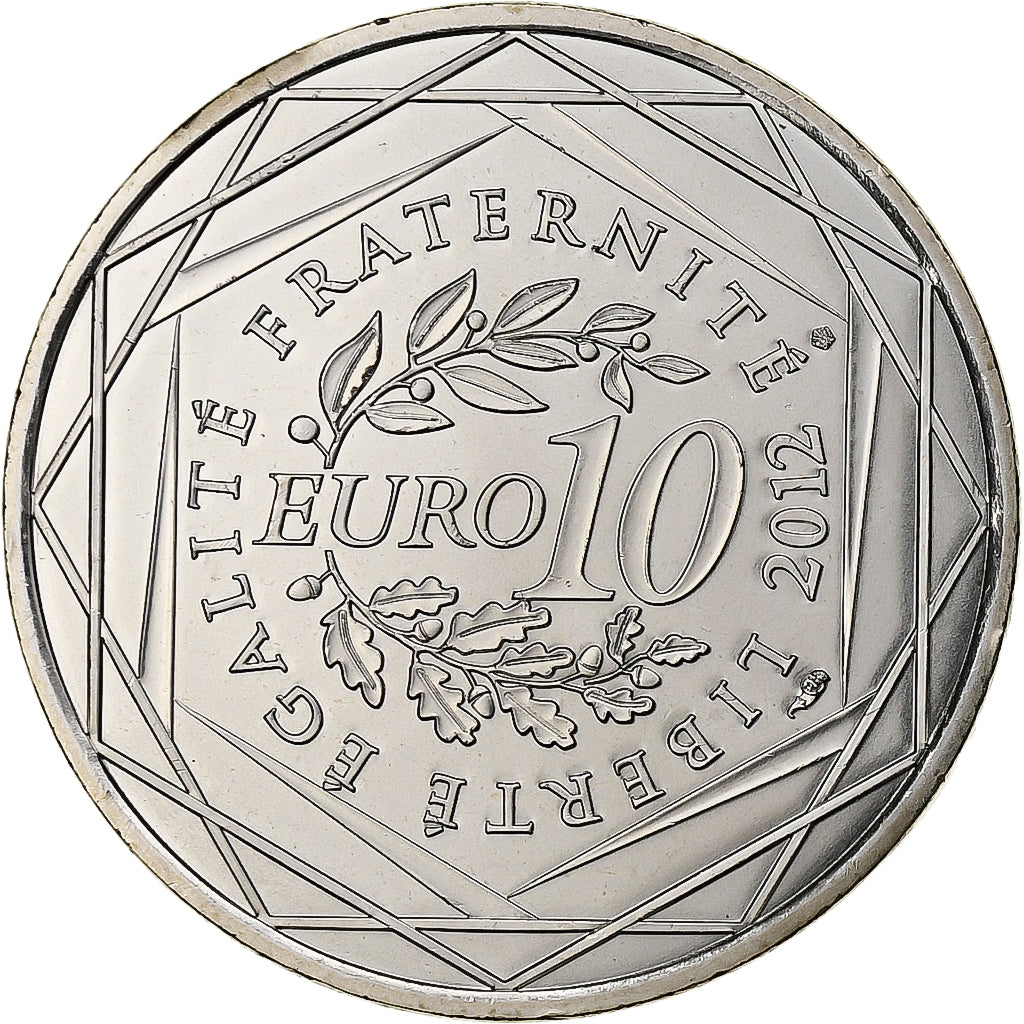 Francia, 10 Euro, Guyane, 2012, Pessac, Argento, SPL