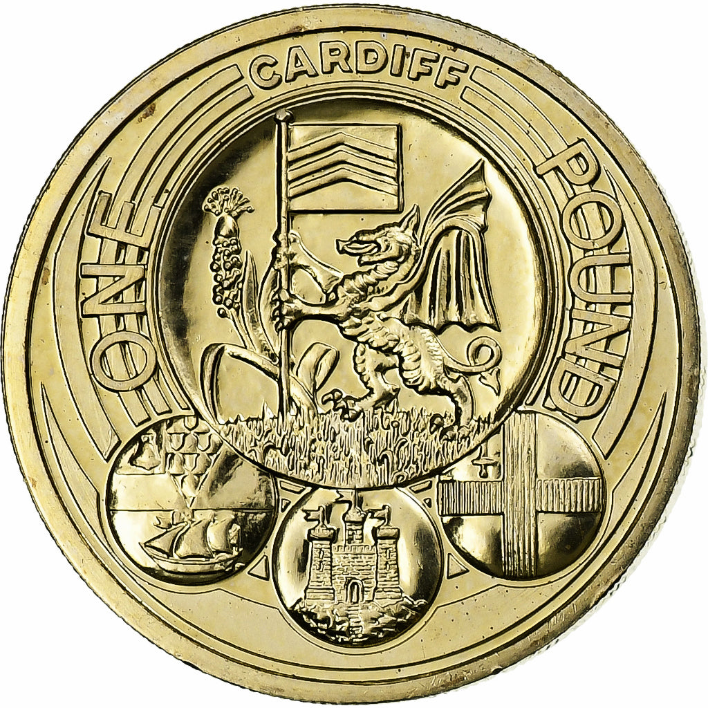 Great Britain, Pound, Cardiff, 2011, Llantrisant, Nickel brass, MS(64)