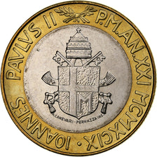 Vatican, John Paul II, 1000 Lire, 1999, Rome, Bi-Metallic, MS(63)