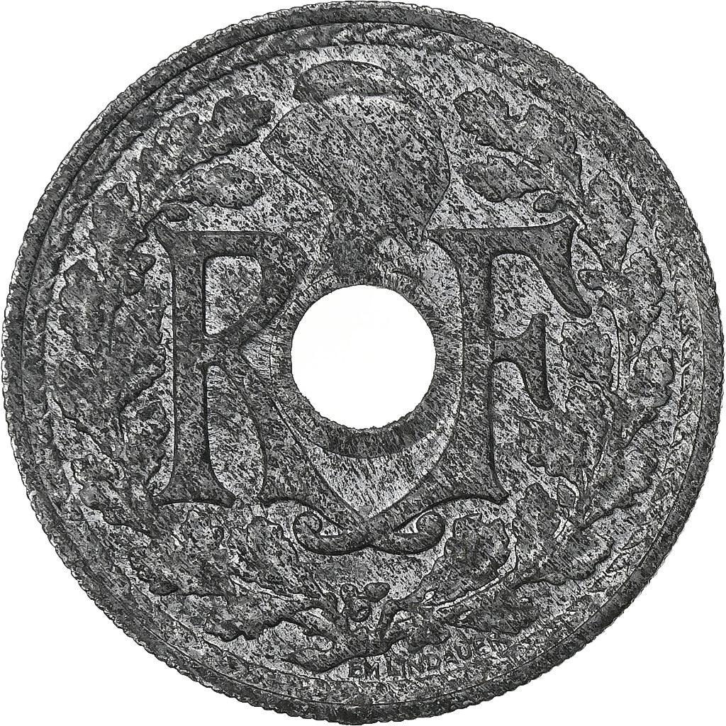 France, 20 Centimes, 1945, Paris, Zinc, VF(20-25)