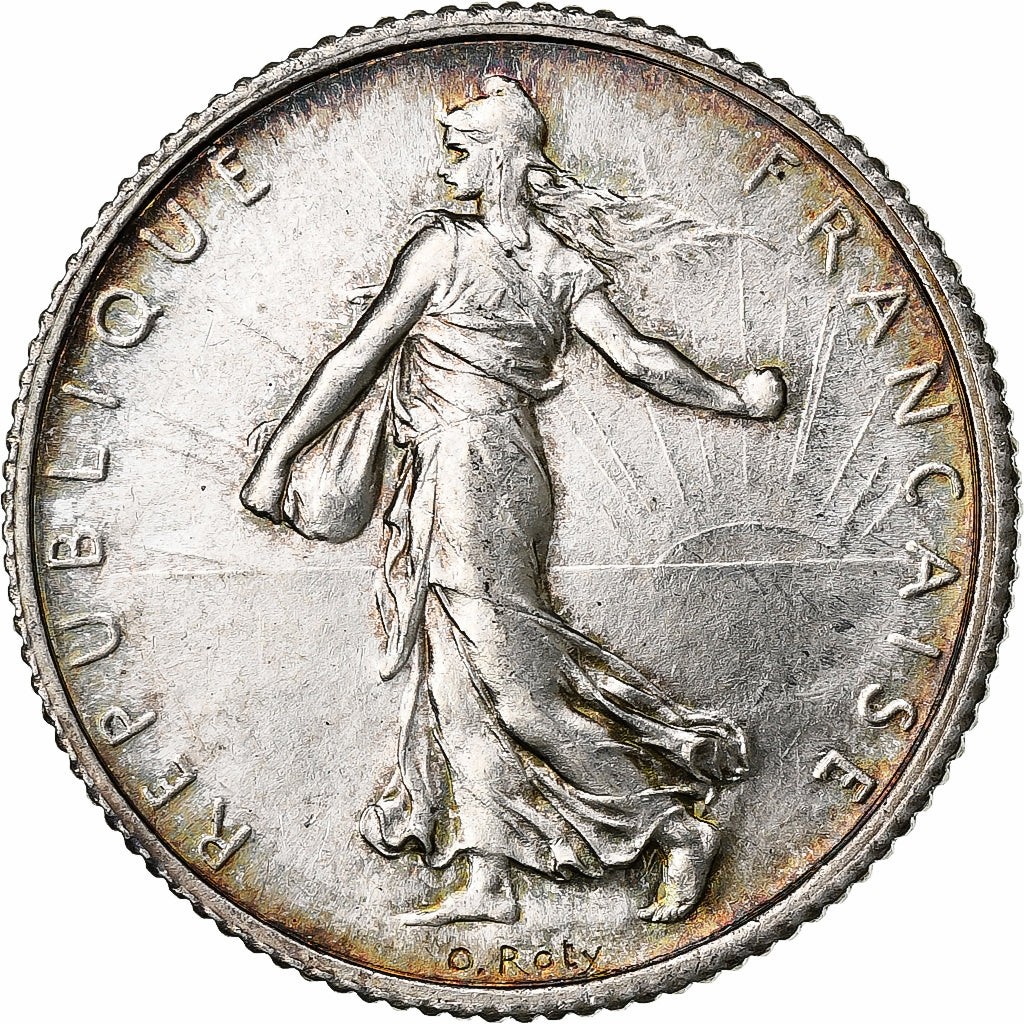 France, Franc, Semeuse, 1920, Paris, Silver, AU(55-58)