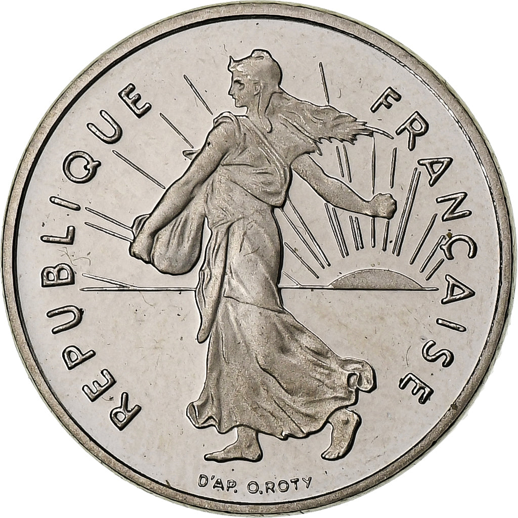 Frankreich, 1/2 Franc, Semeuse, 2000, Pessac, PP, Nickel, STGL