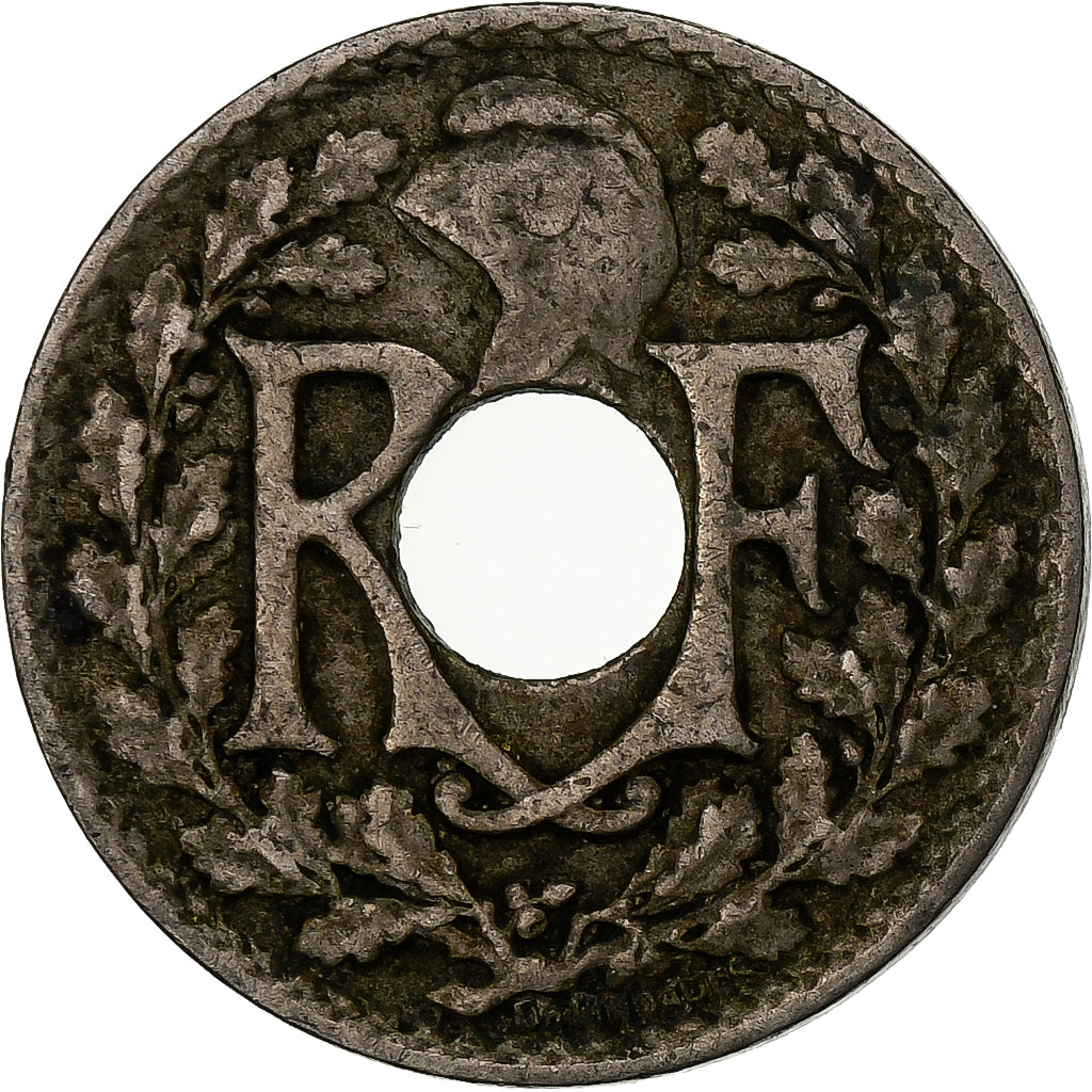 France, 10 Centimes, Lindauer, 1924, Paris, Copper-nickel, VF(20-25)