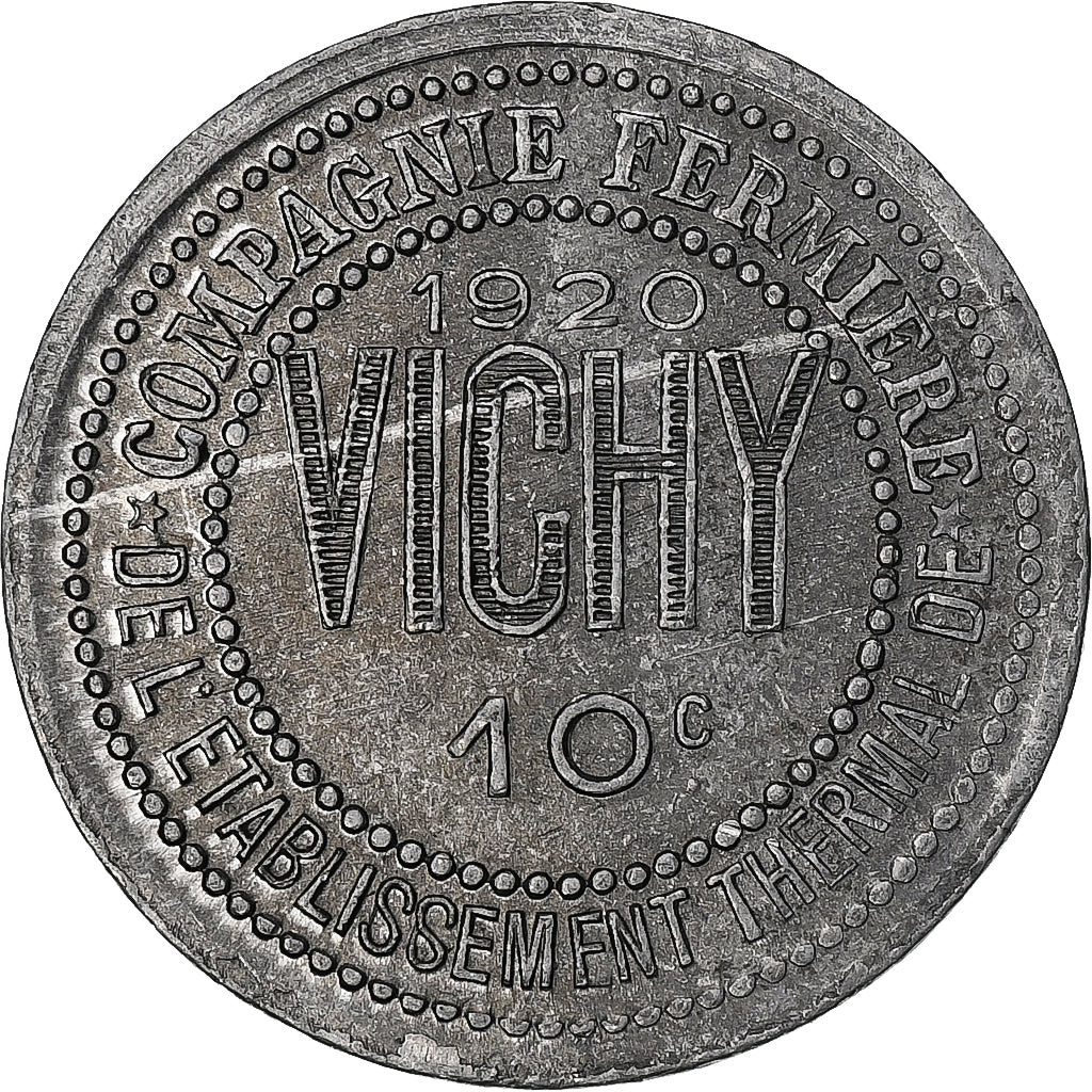 Francia, 10 Centimes, 1920, Alluminio, BB