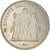 Coin, France, Hercule, 50 Francs, 1974, Paris, Hybrid issue, AU(55-58), Silver
