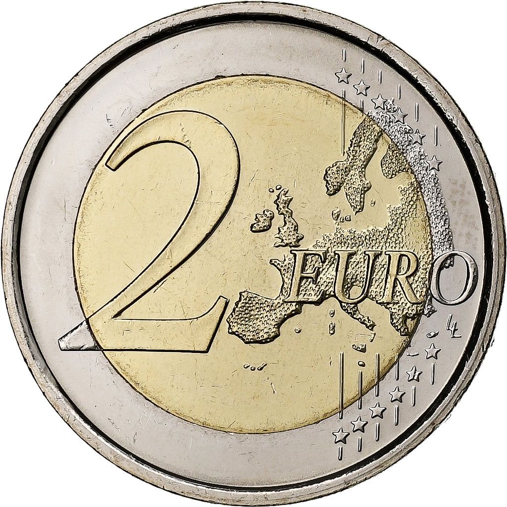 Spain, 2 Euro, Escurial, Iridescent, 2013, Madrid, Bi-Metallic, MS(63)