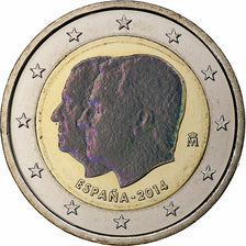 Espagne, 2 Euro, Felipe VI Accession to Spanish Throne, Iridescent, 2014