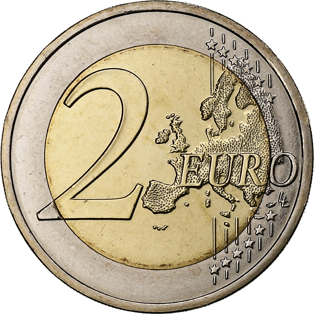 Portugal, 2 Euro, Olympic Team, Iridescent, 2016, Lisbonne, Bimétallique, SPL