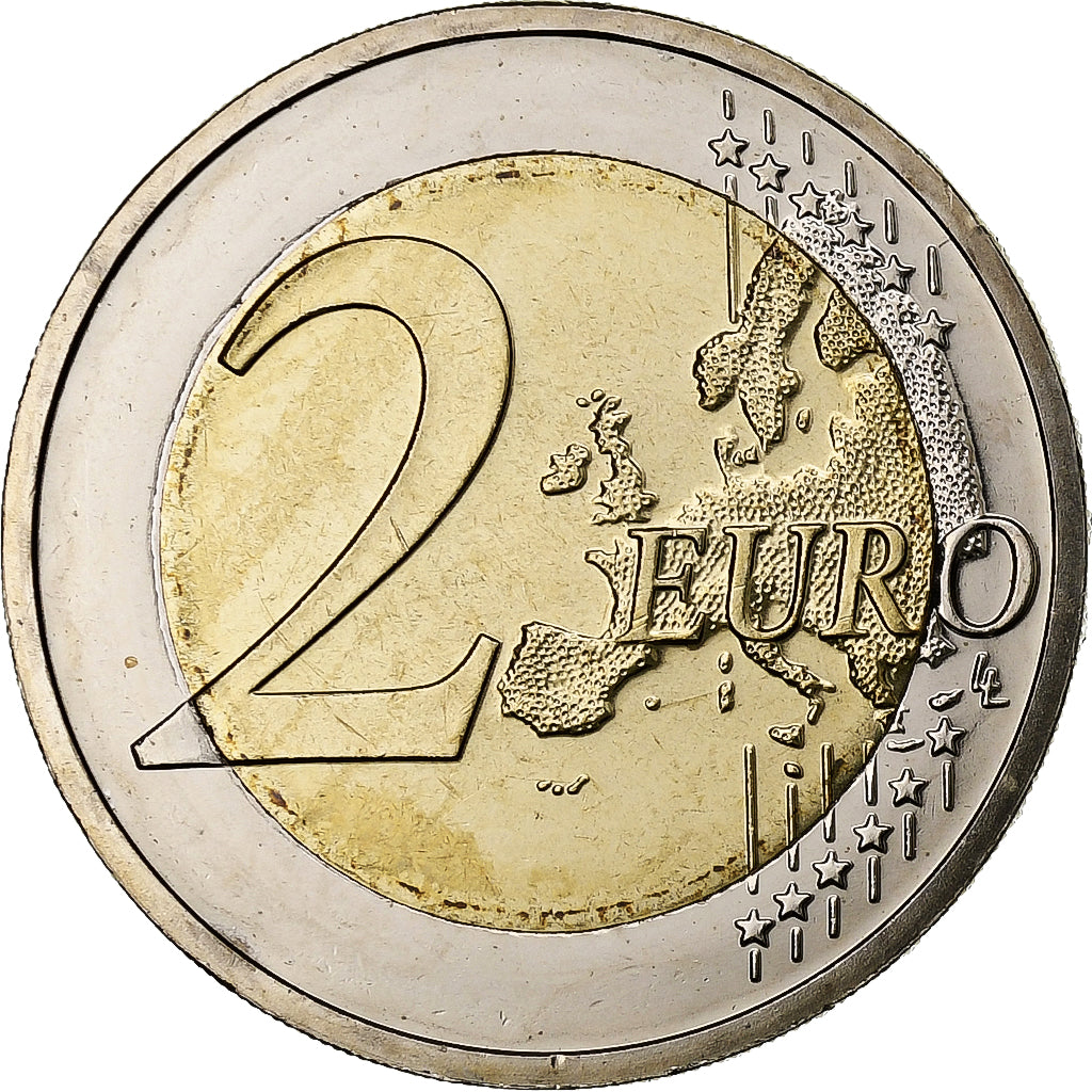 Germany, 2 Euro, Baden-Württemberg, Iridescent, 2013, Karlsruhe, Bi-Metallic