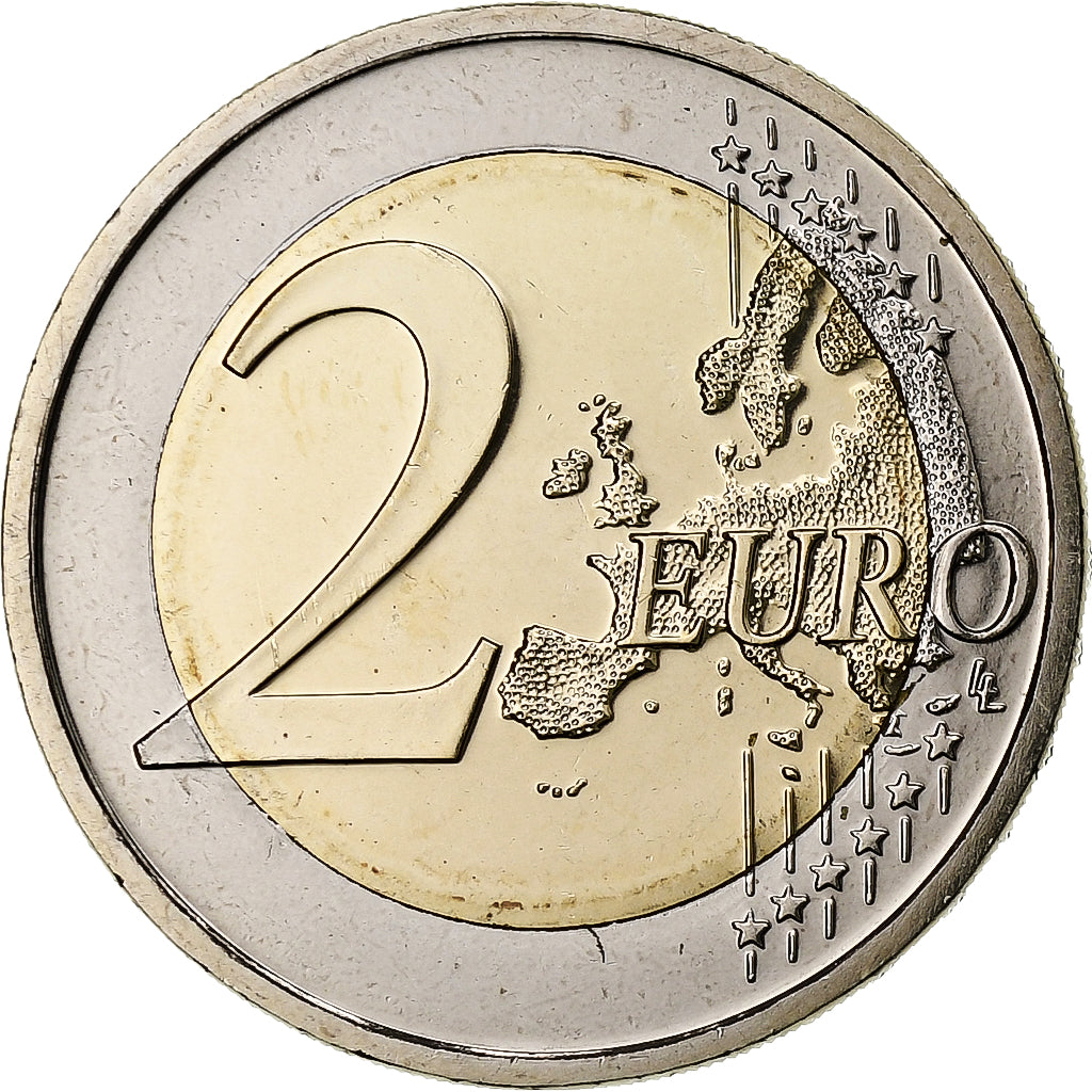 Alemanha, 2 Euro, Hessen, Iridescent, 2015, Munich, Bimetálico, MS(63)