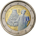 Italy, 2 Euro, Dante Alighieri, Iridescent, 2015, Rome, Bi-Metallic, MS(63)