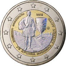 Grèce, 2 Euro, Spyridon Louis, Iridescent, 2015, Athènes, Bimétallique, SPL