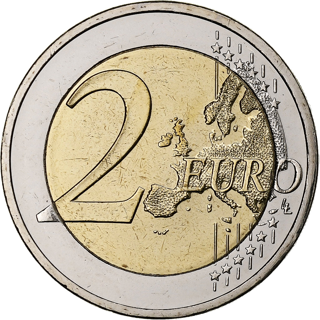 Greece, 2 Euro, El Greco, Iridescent, 2014, Athens, Bi-Metallic, MS(63)