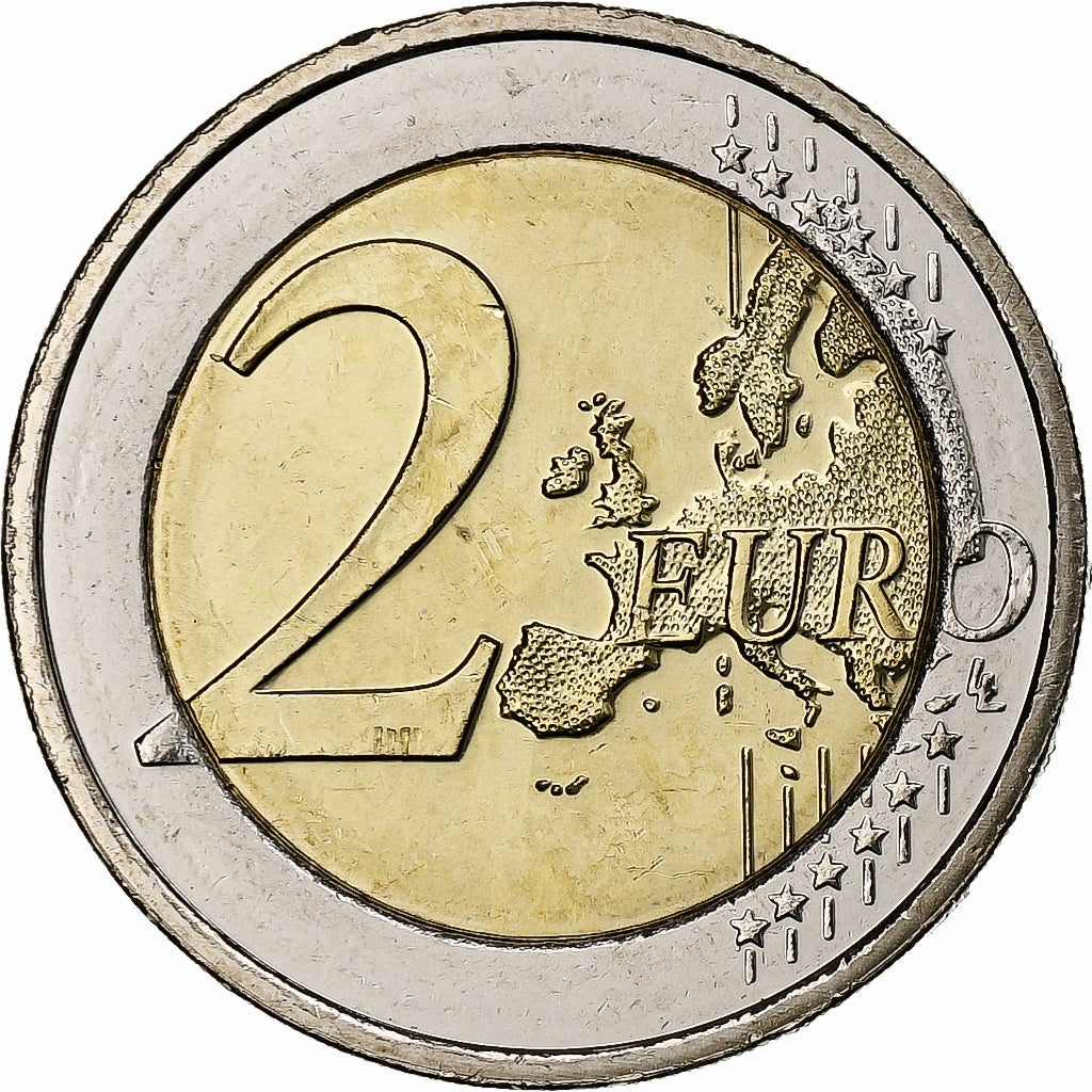 Luxemburgo, 2 Euro, Guillaume IV, Iridescent, 2012, Utrecht, Bimetálico, MS(63)