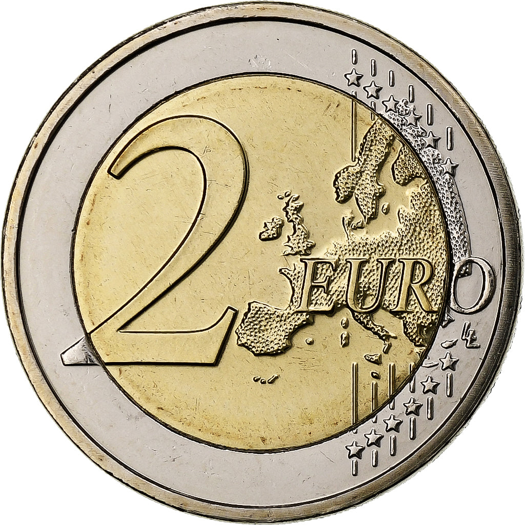 Luxemburg, 2 Euro, 175th Anniversary - Independence of Luxemburg, Iridescent