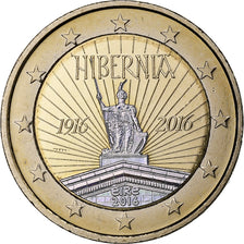 Ireland, 2 Euro, Easter Rising, Iridescent, 2016, Dublin, Bi-Metallic, MS(63)