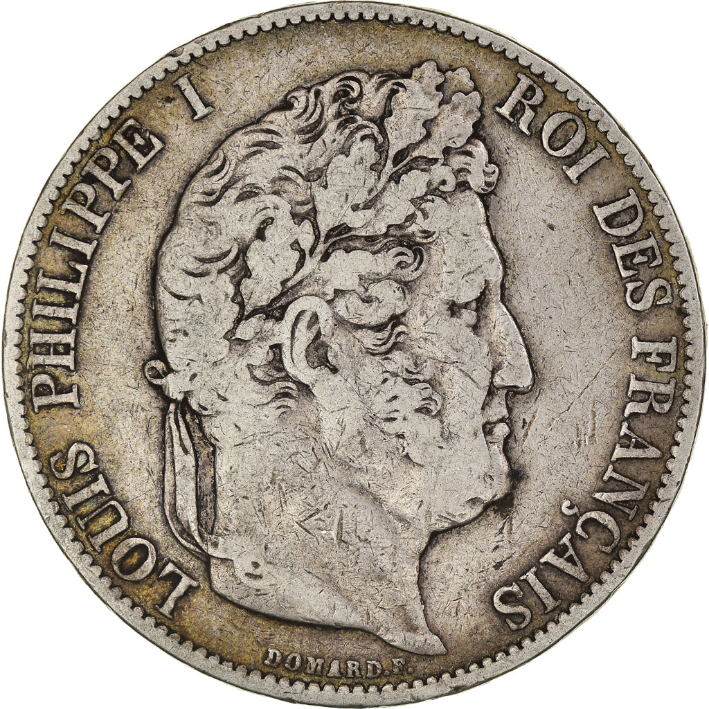 Coin, France, Louis - Philippe, 5 Francs, 1846, Strasbourg, VF(20-25), Silver