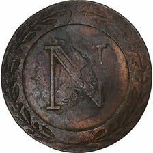 Frankreich, Napoleon I, 5 Centimes, 1808, Strasbourg, Kupfer, S, Gadoury:127