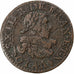 Frankrijk, Louis XIII, Double Tournois, 1629, Paris, Koper, FR