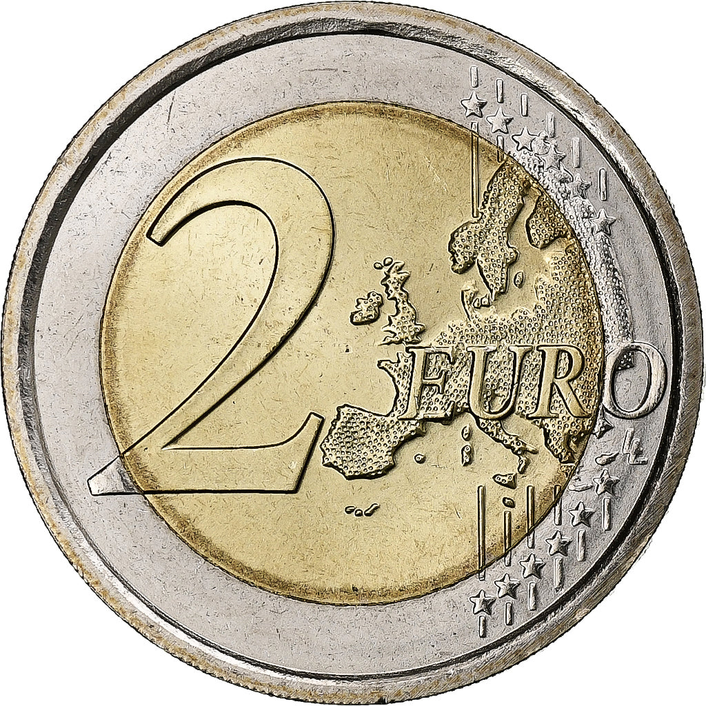 San Marino, 2 Euro, Iridescent, 2013, Rome, Bimetálico, MS(63)