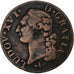 France, Louis XVI, Sol, 1791, Lyon, Copper, VF(20-25)