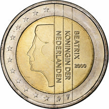 Netherlands, Beatrix, 2 Euro, 2000, Utrecht, Bi-Metallic, MS(63)